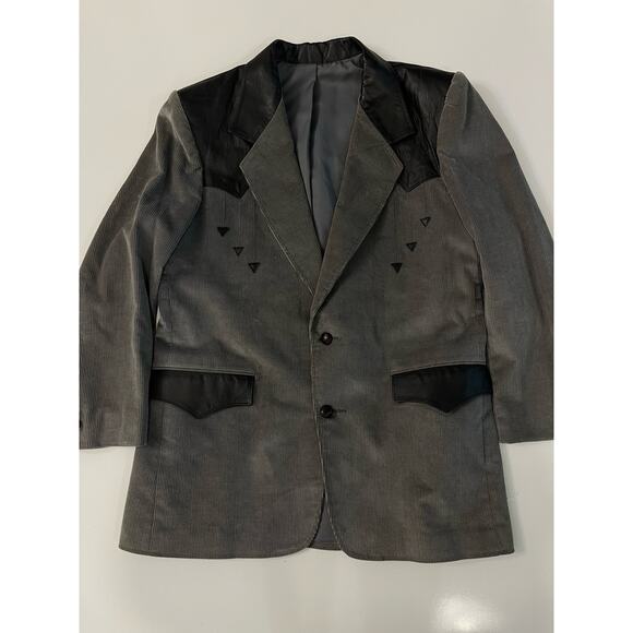 VTG Pioneer Wear Jacket Blazer Western Cowboy Sport Coat Mens 42 Gray